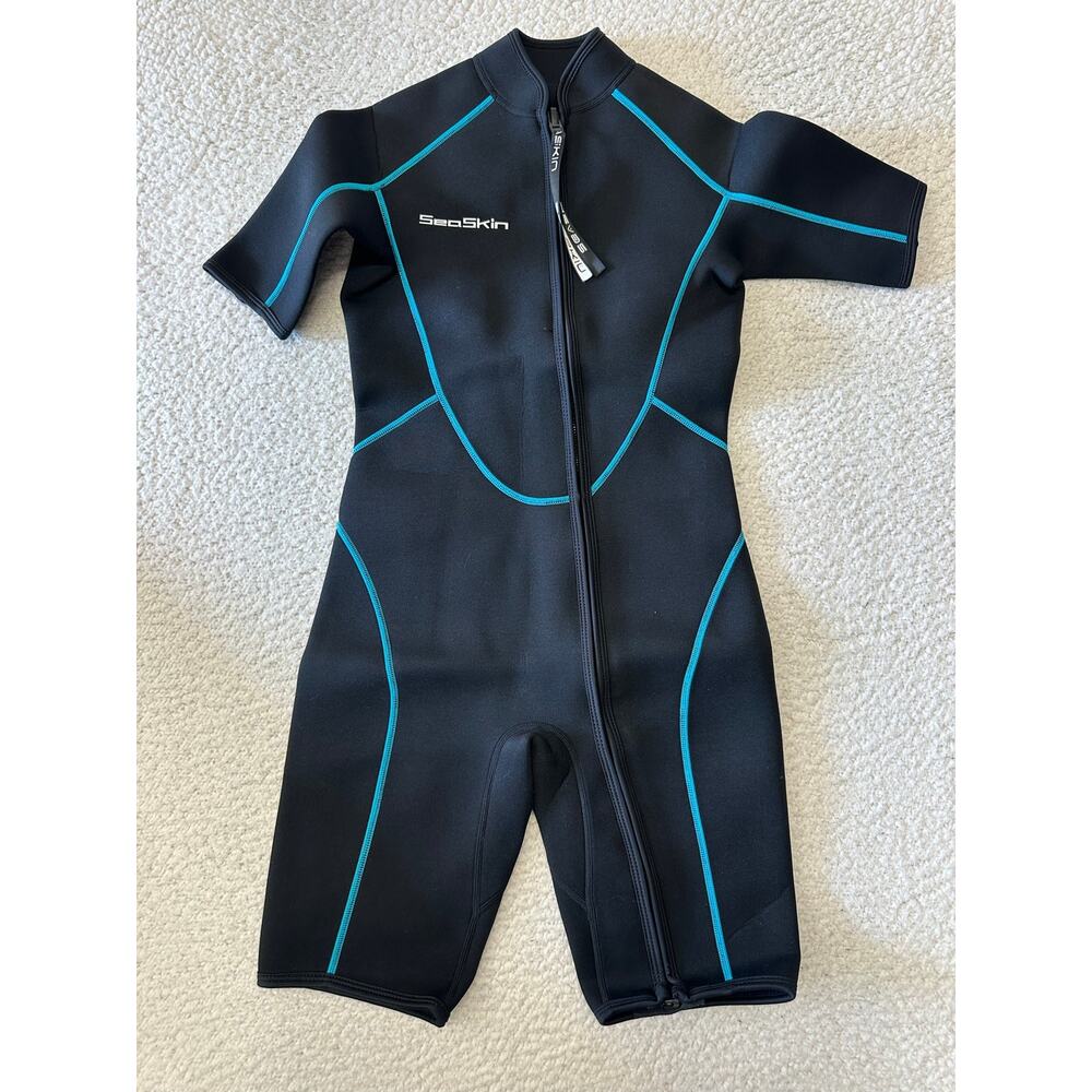 Seaskin Womens 3mm Neoprene Shorty Wetsuit Small
